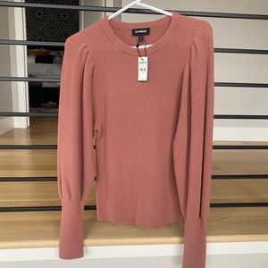 Balloon sleeve sweater